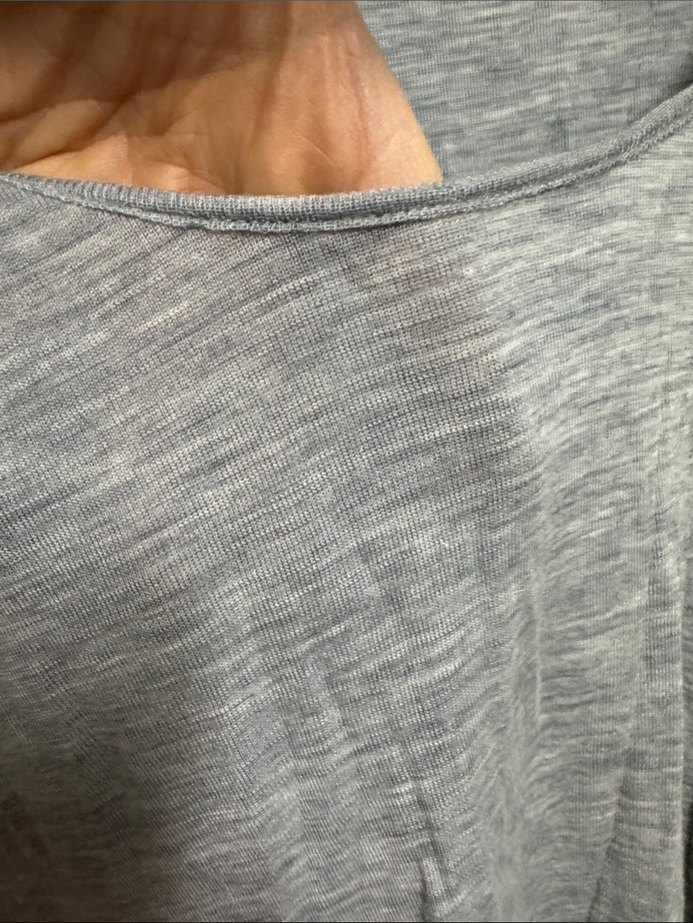 Vince Gray Scoop Neck Long Sleeve Top - Picture 3 of 4